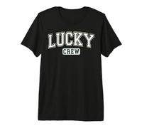 Lucky Crew Varsity Letters St. Patrick's Day Premium T-Shirt