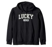 Lucky Crew Varsity Letters St. Patrick's Day Zip Hoodie