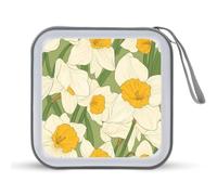 Lucky Daffodils Portable CD Case Holder 48 Capacity Travel DVD Storage Boxs Wallet Bag