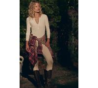 Lucky Day Ribbed Leggings by Intimately at Free People in Pale Alabaster, Size: Medium - female