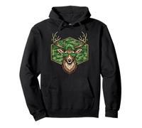 Lucky Deer Hunting St Patricks Day Camouflage Buck Men Boys Pullover Hoodie