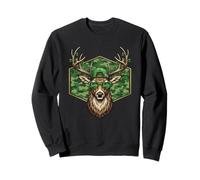 Lucky Deer Hunting St Patricks Day Camouflage Buck Men Boys Sweatshirt
