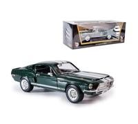 LUCKY DIE CAST 【 Legend of The King of The Road Suitable for 1:18 1968 Shelby GT500KR Alloy Model Cobra King Metal Muscle car, Open Hood, Trunk for Storage, Decorative Items, Men's Gift Green Color