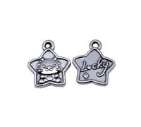 Lucky Dragon Charms For Diy Jewelry Starter Kits, 16x13mm, Antique Silver Color, 20 Pieces