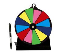 Lucky Draw Roulette, Fortunes Wheel Tabletop Prize, Tabletop Turntable, with Stand, Bright Colors, Quick Assembly Design, Ideal for Trade Shows Parties Lucky Draw Game Use
