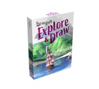 Lucky Duck Games - L'ile des Chats - Explore and Draw | French Version | Board Game | Board Game | Ages 10+ | 1-6 Players | 30-45 Minutes