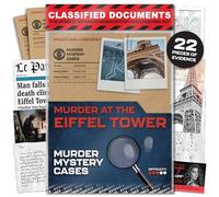 Lucky Egg MMC Death in the Eiffel Tower - Thrilling Murder Mystery Games for Adults in Paris - 22 Realistic Evidence Pieces, 150 Min Gameplay (3/5 Difficulty) - Cold Case Files Game for 1-10 Players