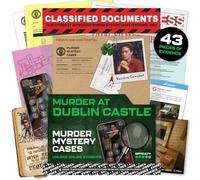 Lucky Egg MMC Dublin Castle - Murder Mystery Game for Adults & Teens - 44 Evidence Pieces, 150 Min Gameplay (3/5 Difficulty) - Cold Case Files Detective Game for 1+ Players