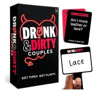 Lucky Egg Romantic Couples Game for Adults - Card Game for Couples with 180 Exciting and Flirty Prompts, Spinner, Blindfold, Whiteboards & Pens | Fun Date Night Idea, Anniversary & Valentine’s Gift