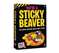 Lucky Egg You’re A Sticky Beaver - Fast-Paced Party Game of Ridiculous Insults, Hilarious Shouting Game for Adults Ages 17+, 2-8 Players - Includes 1 Waffle Board & 129 Insult Cards