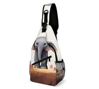 Lucky Elephant Chest Bag Sling Backpack Shoulder Bags Travel Chest Pack Shoulder Backpack Anti Theft Crossbody Shoulder Chest Bag