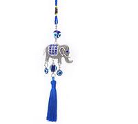 Lucky Elephant Turkish Style Lucky Elephant Evil Eye Pendant Decoration Hanging Pendant,Sign Of Good Luck & Blessing, Home & Office Decorative Accessories,Car Ornaments for Rear View Mirror