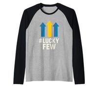 Lucky Few Three Arrows Down Syndrome Awareness Raglan Baseball Tee