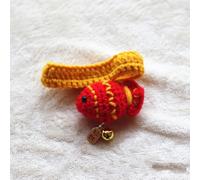 Lucky Fish Decorative Pet Collar | Style: Wealthy | Color: Red Fish | Size: M