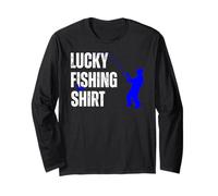 Lucky Fishing Dads Moms Go Carp Bass Fishing Night Fishing Long Sleeve T-Shirt