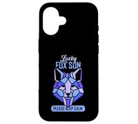 Lucky fox son please keep calm - Fox Son Case for iPhone 16