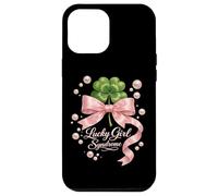 Lucky Girl Syndrome Coquette Pink Bow St Patricks Day Case for iPhone 12 Pro Max