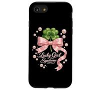 Lucky Girl Syndrome Coquette Pink Bow St Patricks Day Case for iPhone SE (2020) / 7/8