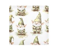Lucky Gnome Clover Pattern Camera Wrap Cloth, Squares Magic Self-Adhesive Cloth for Lens Camera Anti-Scratch Lens Protector Makeup Wrap Cloth Bag 13.8" x 13.8"