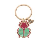 Lucky Gold Beetle Keyring - Charmingly Detailed Beetle Design, Gold Plated with Sparkling Crystals, Stylish Keychain for Good Luck and Personal Style, Gift for Nature Lovers