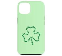 Lucky Green Shamrock formed by Small Green Clovers Case for iPhone 13