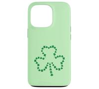 Lucky Green Shamrock formed by Small Green Clovers Case for iPhone 13 Pro