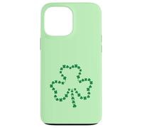 Lucky Green Shamrock formed by Small Green Clovers Case for iPhone 13 Pro Max