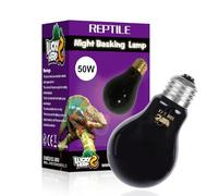 LUCKY HERP Reptile Night Heat Bulb, 50W UVA Heat Lamp - Simulate Natural Moonlight, Basking Spot Lamp for Turtle, Bearded Dragon, Lizard, Snake, Chameleon