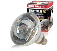 LUCKY HERP Reptile UVA UVB Heat Bulb, 100W E27 Turtle UV Heat Lamp, Vivarium D3 Basking Light Bulb for Reptile, Tortoise, Bearded Dragon and Amphibian