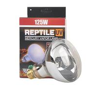 LUCKY HERP Reptile UVA UVB Mercury Vapour Bulb,Screw Thread,E27,R115,125 Watts (Clear)