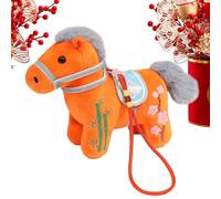 Lucky Horse Plush - Soft Fabric Toy, Collectible Hanging Pendant, Huggable Commemorative Doll Featuring 2026 Theme | Home Bedroom Nursery Travel Vehicle Display Gifting