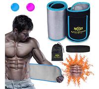 Lucky Humans 2021 waist trainer, sweat belt for women and men, postnatal sauna belt, fitness belt, sweat belt, abdominal belt, abdominal belt, abdominal belt, sweat belt Blue