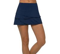 Lucky In Love Scallop Skirt (Blue, X-Large), Blue, XL