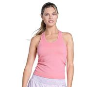 Lucky In Love Seamless Scoop Neck Tank with Built in Bra, Paradise Pink, L
