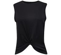 Lucky In Love Twist Front Tank, Black, L