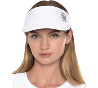 Lucky In Love Women’s Performance Visor, Lightweight Adjustable Visor w/Moisture-Wicking Headband, Golf, Padel & Pickleball, White, One Size