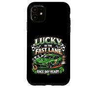 Lucky in the Fast Lane Race Day Ready Car Case for iPhone 11