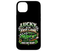 Lucky in the Fast Lane Race Day Ready Car Case for iPhone 14 Plus