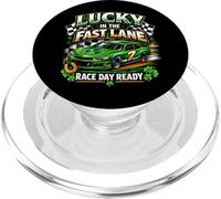Lucky in the Fast Lane Race Day Ready Car PopSockets PopGrip for MagSafe