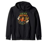 Lucky Instinct - Winning Cards & Horseshoe Zip Hoodie