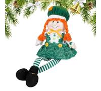 Lucky Irish Plush St. Patrick's Day Plush Toy - St. Patrick's Day Long Legs Plush Doll, Warm and Adorable Centerpieces for Living Room, Kids Room
