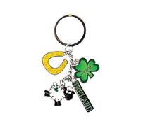 Lucky Irish Style Charm Keyring
