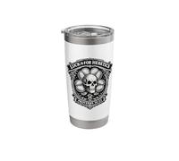 Lucky is for Heretics Proverbs 16:33 Skull Clover Stainless Steel Insulated Tumbler