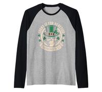 Lucky is for Heretics Proverbs 16:33 Skull St Patricks Day Raglan Baseball Tee