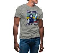 Lucky Jackie Daytona Human Bartender Vintage Men's Grey T-Shirt Size 3XL