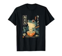Lucky Kaeru Frog Ramen Noodle Japanese Smartphone Art T-Shirt
