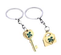 Lucky Keychain | Four Leaf Clover Creative Alloy Key Chain | Four Leaf Clover Key Fob, Fashionable Key Chain, Unique Souvenir