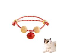 Lucky Kimono Cedar-Bead Pet Collar, Celerypets Cat Collars Personalized Dog Suit Collar with Fortune Pendant, Adjustable & Comfortable with Bells, for All Pets (C,M (suitable for 9-13 kg))