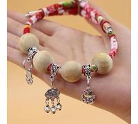 Lucky Kimono Cedar-Bead Pet Collar, Pets Cat Suit Collar with Fortune Pendant, Comfortable Adjustable, Suitable for All Types of Pets (B-1,S)