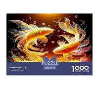 Lucky Koi 1000 Pieces Jigsaws for Adults Art Colorful DIY Craft Birthday Gifts for Women And Man Challenge High Difficulty 70x50cm/1000pcs